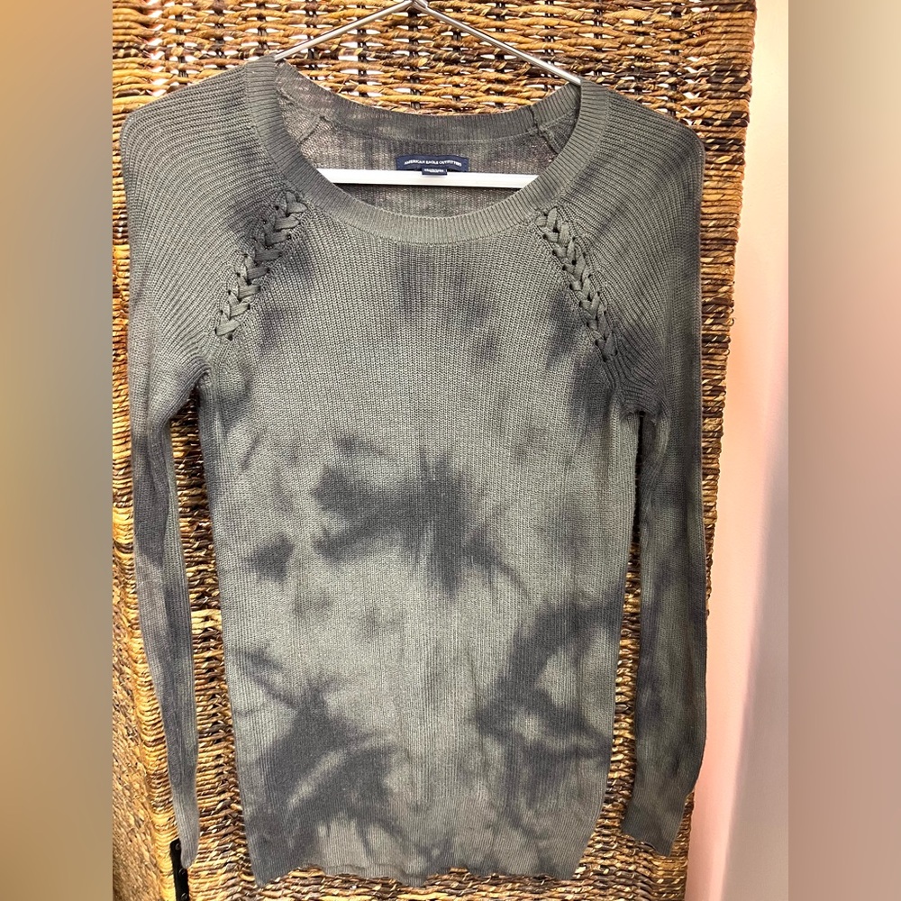 American Eagle Outfitters- Juniors XSmall- Black/Grey w/ Braided shoulder accent